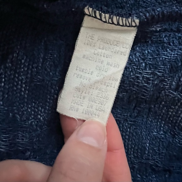 FINAL SALE Vintage Quilted Blue 100% Laundered Cotton Jacket - Picture 6 of 8